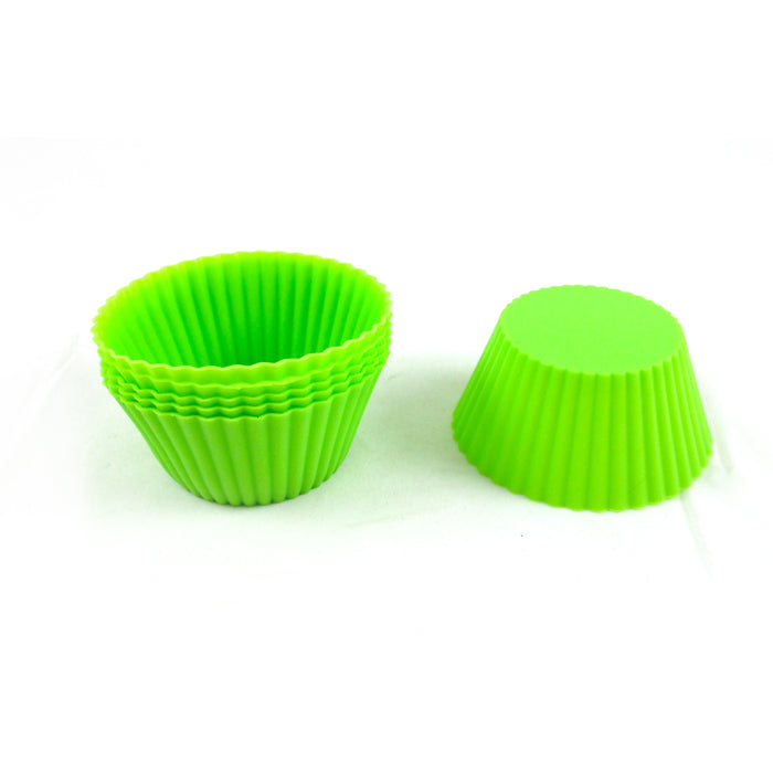 12 Silicone Cupcake Liner Holders Bake Muffin Dessert Baking Chocolate Cups Mold