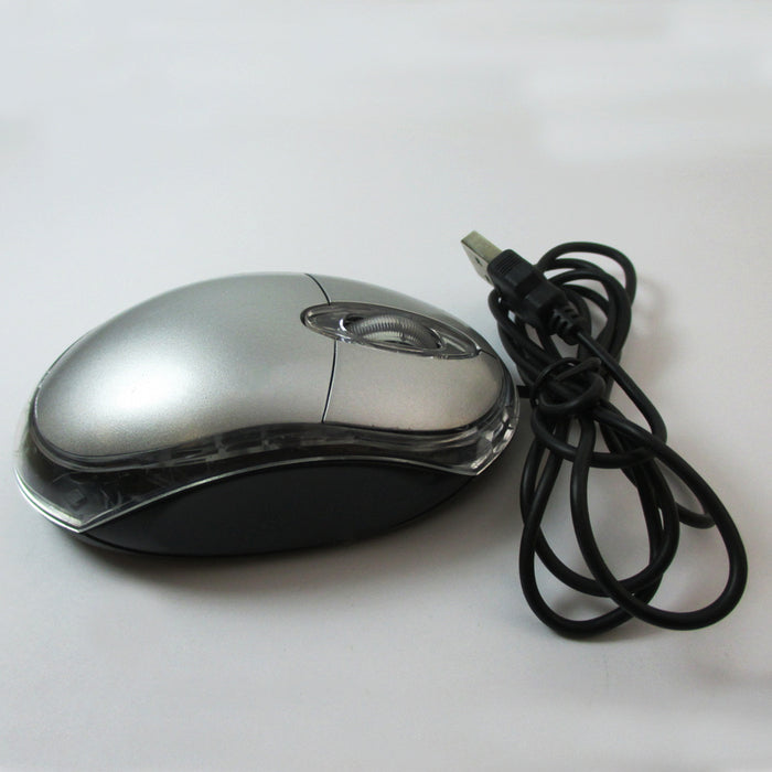 1 Wired Basic Optical Mouse USB Scroll Wheel Mice Laptop Computer PC Desktop New