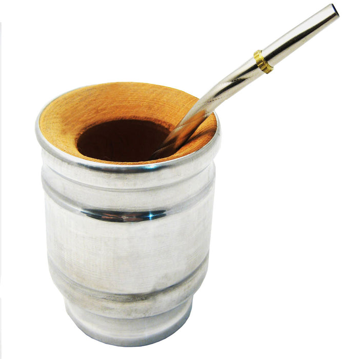 ARGENTINA MATE GOURD YERBA TEA WITH STRAW BOMBILLA KIT HEALTHY DIET DRINK 0287 !