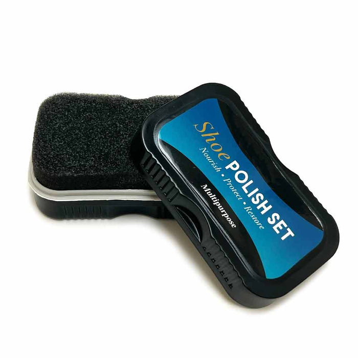 4 Shoe Polish Sponges Instant Shine Leather Care Boots Protector Quick Cleaning