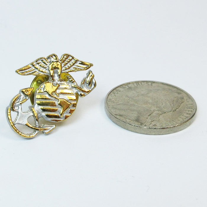 United States Marine Corps Ega Lapel Hat Pin USMC Eagle Globe Anchor Left Emblem