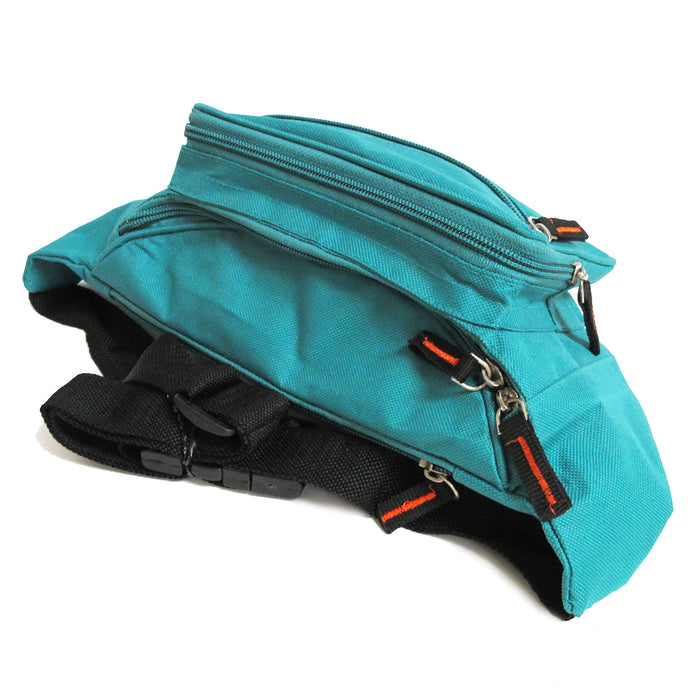 Waist Fanny Pack Adjustable Bag Travel Pouch Men Women Sport Hip Purse Turquoise