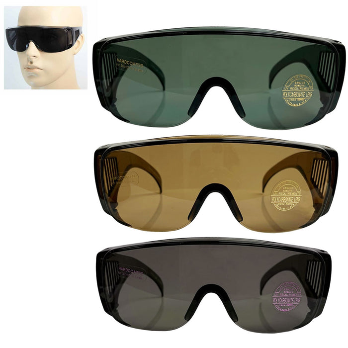 1 Large Fit Over Sunglasses Safety Glasses Over All Lens UV Protection Glasses