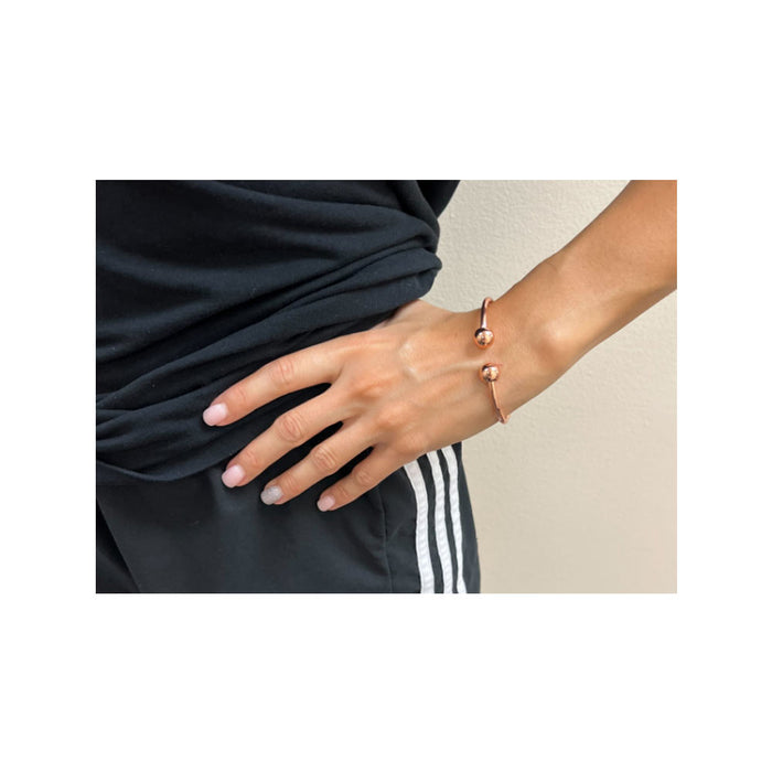Magnetic Copper Cuff Bracelet Pain Relief Healing Therapy Arthritis Women Men
