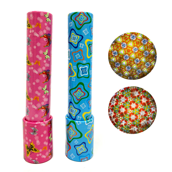 2 Colorful Kaleidoscope Children Toys Kids Educational Science Classic Fun Gift