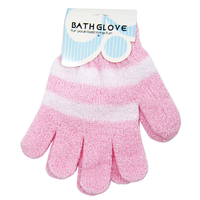 4 Pairs Heavy Exfoliate Glove Dead Skin Bath Shower Spa Massage Body Scrub Loofa