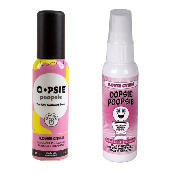 Natural Bathroom Toilet Spray Odor Eliminator Flower Citrus Scent B4 Going New