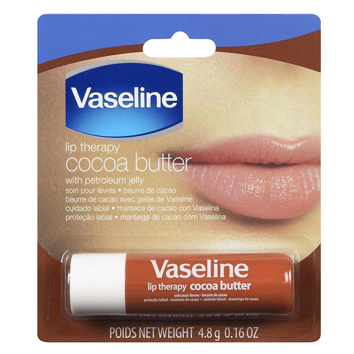 Vaseline Lip Therapy Stick Balm Cocoa Butter Petroleum Jelly Lip Repair 16oz