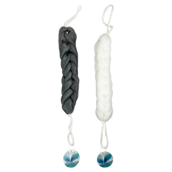 2 Back Scrubber Mesh Sponge Bath Shower Exfoliating Body Brush Wash Nylon Puff !