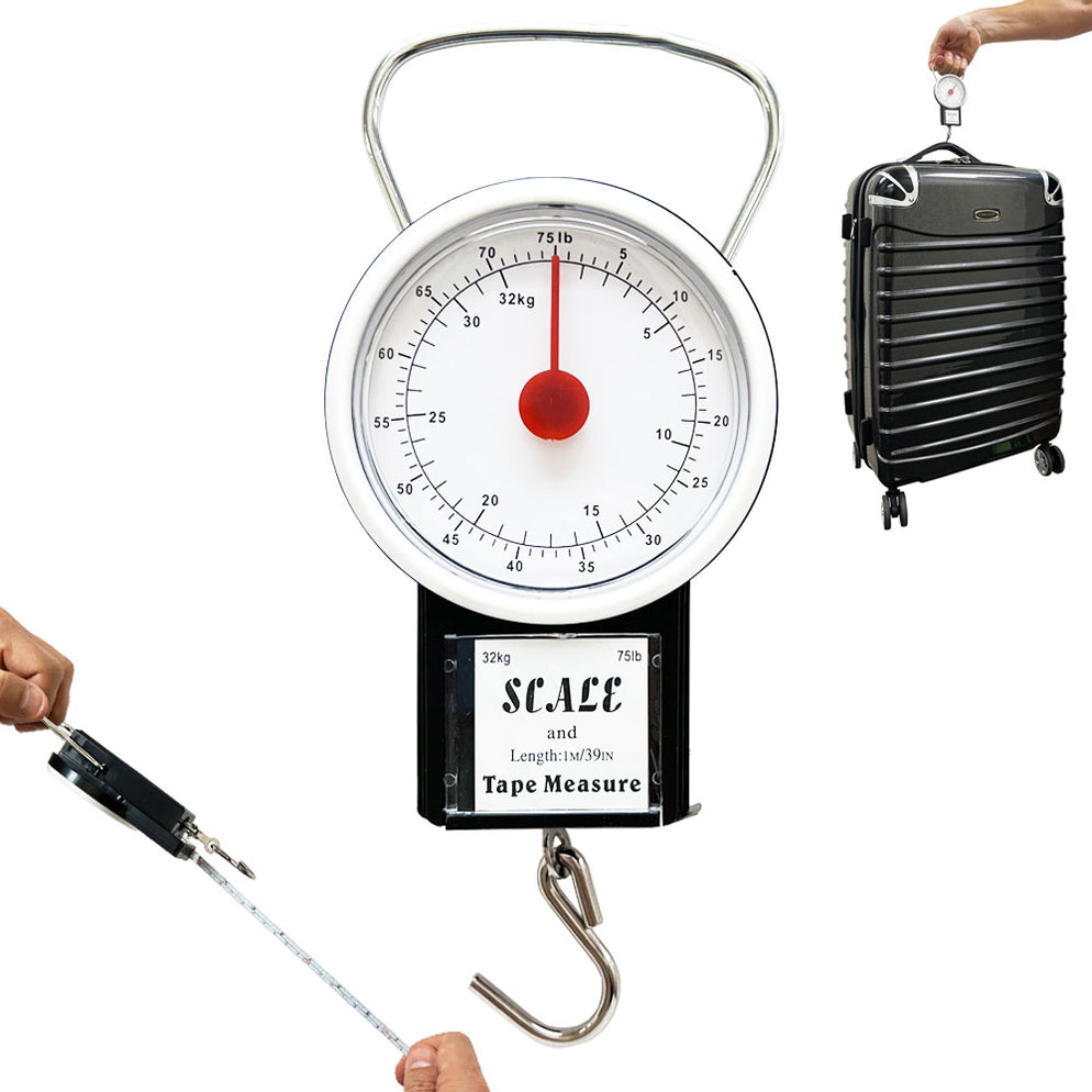 Small Portable Baggage Travel Scale Tape Measure Luggage Hanging Weigh — AllTopBargains