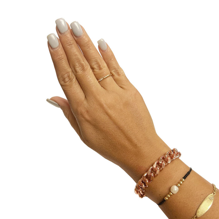 2 Pack Pure Copper Cuban Heavy Link Bracelet Pain Relief Arthritis Wide 8.5"