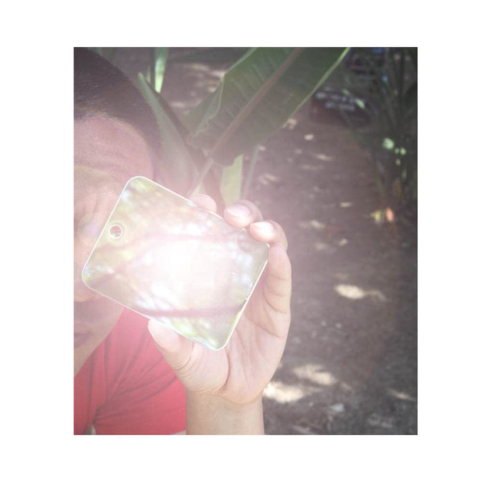 Shatterproof Signal Mirror Compact Lightweight Hiking Camping Outdoor Emergency