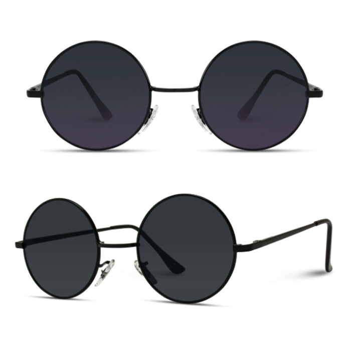 2 Pair John Lennon Kids Toddler Sunglasses Hippie Classic Style Frame Boys Girls