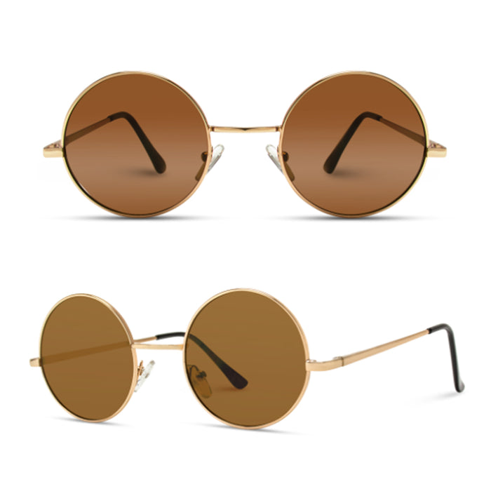 Kids John Lenon Sunglasses Boy Girl Toddler UV Metal Frame Classic Hippie Small