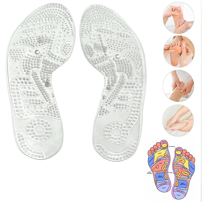 1 Pair Orthotic Premium Shoe Insoles Arch Support Reflexology Insert Pad 9.5"