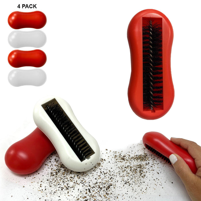 4 PC Table Crumb Cleaner Brush Sweeper Handheld Rolling Kitchen Portable Vacuum