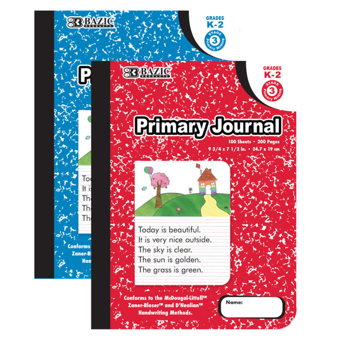 10 Primary Journal Composition Books K-2 Grade School Handwriting Notebook Kids