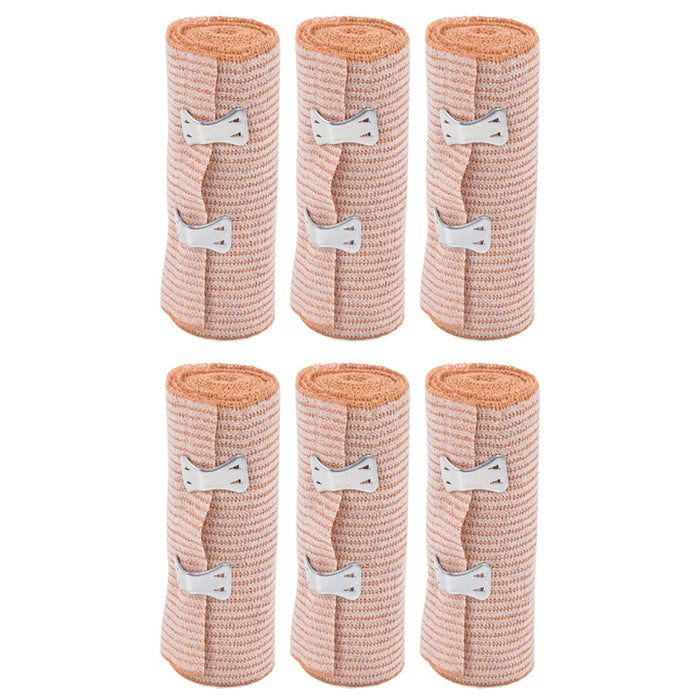 6x Elastic Bandages 4" width Body Wrap Support Sports Foot Ankle Wrist First Aid