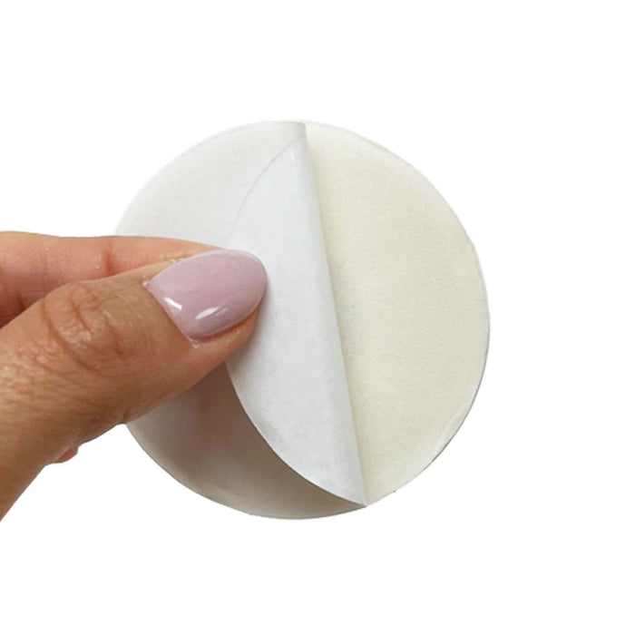 3 Pc Door Knob Stop Wall Protector Guard Shield Round White Self Adhesive Stick