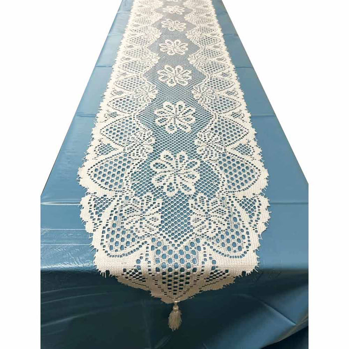 Lace Table Runner 13 x 72 Embroidered Wedding Party Bridal Shower Decorations