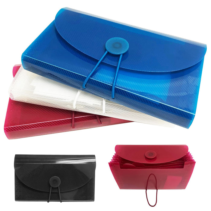 3 Pk Mini Coupon Organizer 13 Pockets Expandable Accordion File Storage Receipt