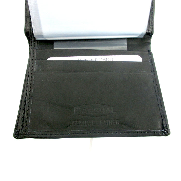 Leather Badge Holder Wallet Officer Sheild ID Police Sherif Fire Security Case !