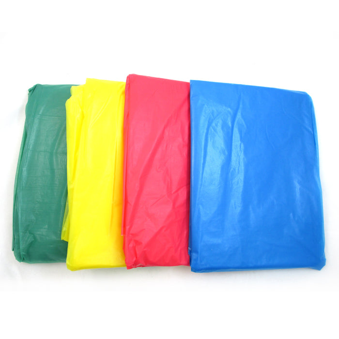 2 Emergency Rain Poncho Reusable Rain Hooded Rain Coat Outdoor One Size Fits All