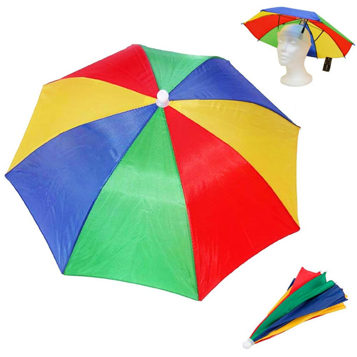 Umbrella Colorful Hat Outdoor Fishing Golf Camping Beach Hot Headwear Adjustable