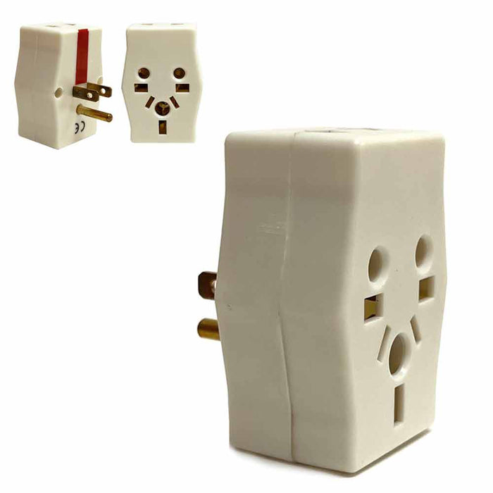 Multi Adapter Outlet Extender Travel Europe to USA Power Plug Adaptor Converter