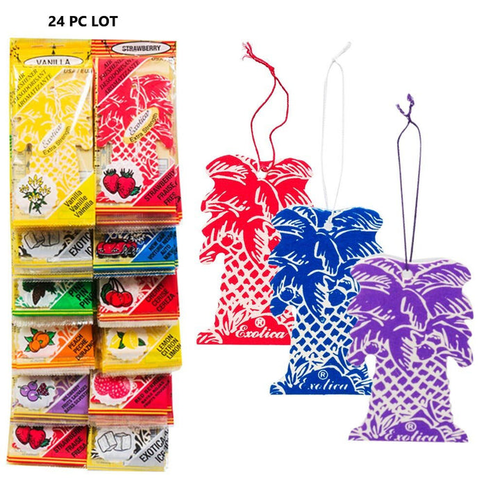 24 Ct Little Trees Air Freshener Long lasting Scent Car Auto Home Hanging Tree