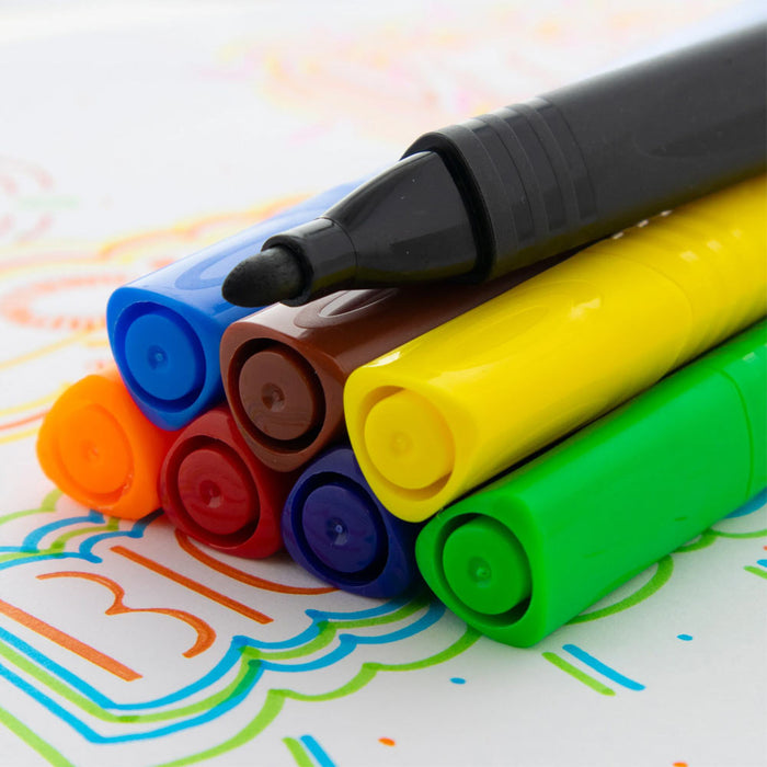 32 PC Jumbo Washable Markers Kids Arts Crafts School Broad Line Marker Colors