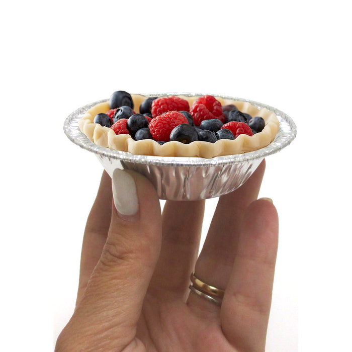 500 Pc Aluminum Foil Tart Pan Mini Pie 3-3/8" Small Round Dish Baking Tin Bulk