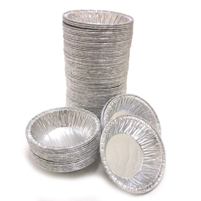 500 Pc Aluminum Foil Tart Pan Mini Pie 3-3/8" Small Round Dish Baking Tin Bulk