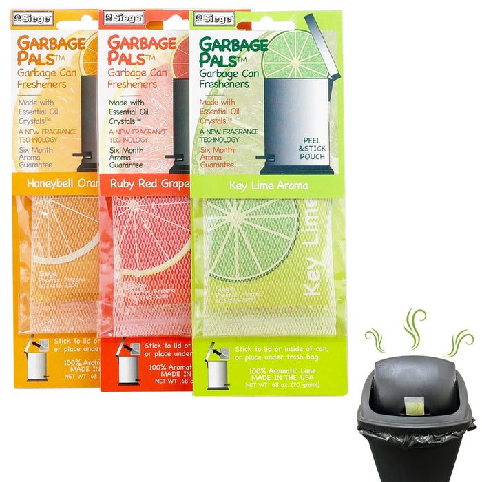 3 Trash Can Fresheners Siege Garbage Pals Long Lasting Home Fresh Scent Aroma