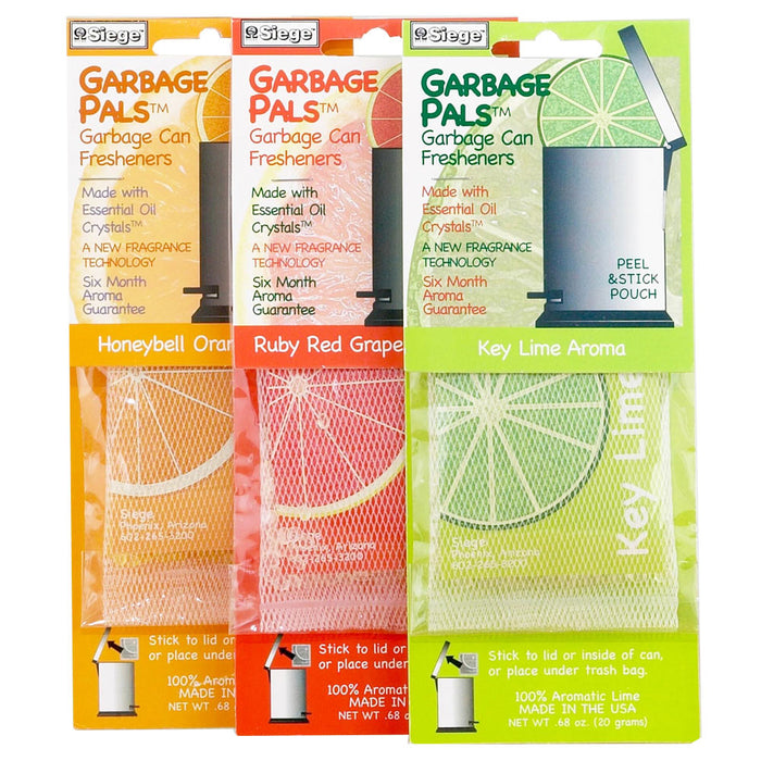 3 Trash Can Fresheners Siege Garbage Pals Long Lasting Home Fresh Scent Aroma