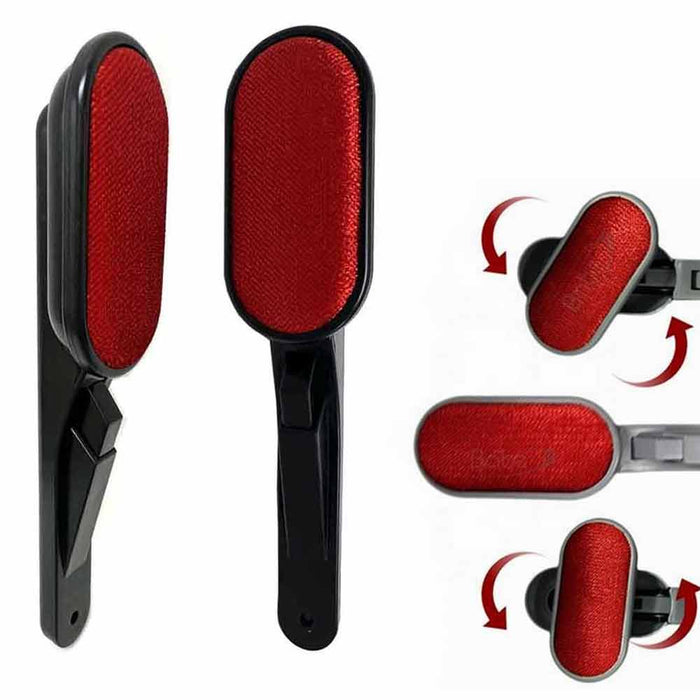 2 PC Lint Brush Pet Hair Remover Clothes Sheets Carpet Cleaning Reusable Brush