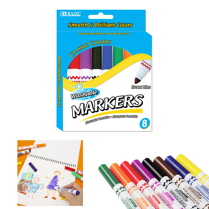 9PC Peppa Pig Coloring Book Kit Washable Markers Drawing Activities Set For Kids