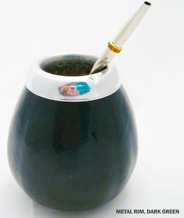 4Pc Argentina Yerba Mate Tea Gourd Cup Straw Bombilla 6oz Leaf Bag Kit Pack 4200