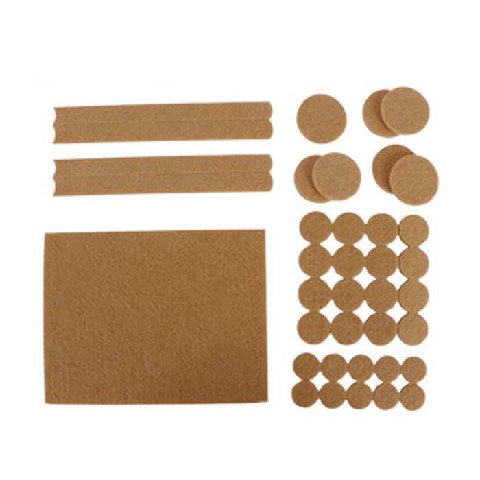 76 Pcs Non Slip Felt Pads Furniture Floor Protectors Table Chair Foot Leg Beige