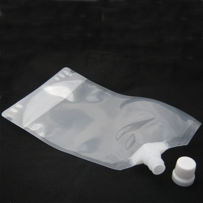 5 Pk Survival Water Pouch Bottles Camping Flexible Collapsible Reusable BPA Free