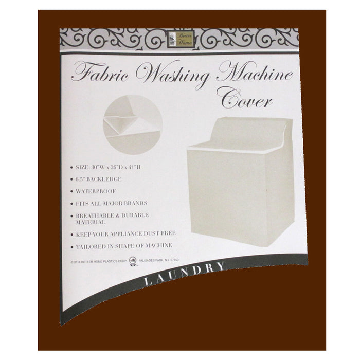 2X Zippered Washing Machine Cover Top Dust Protection Waterproof 30" X 26" X 41"