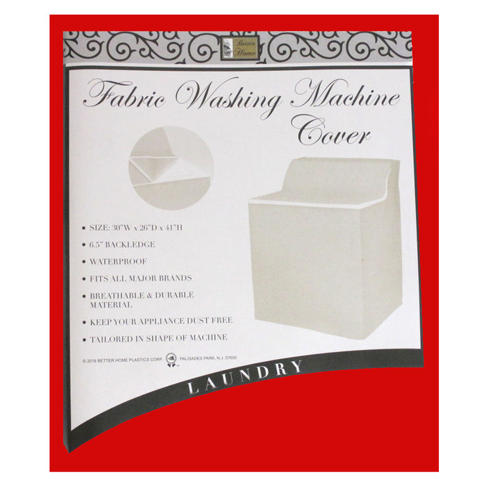 1 PC Zippered Washing Machine Cover Top Dust Free Zipper Cover 30"x26"x41"