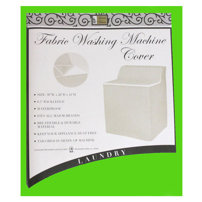 1 PC Zippered Washing Machine Cover Top Dust Free Zipper Cover 30"x26"x41"