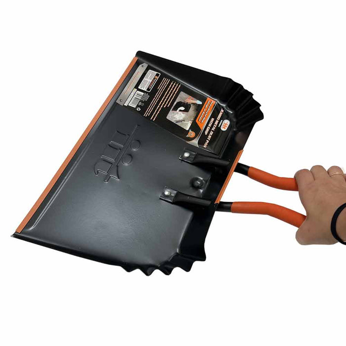 Jumbo Metal Dust Pan With Grip Dustpan Cleaning Supplies Does Not Chip or Bend