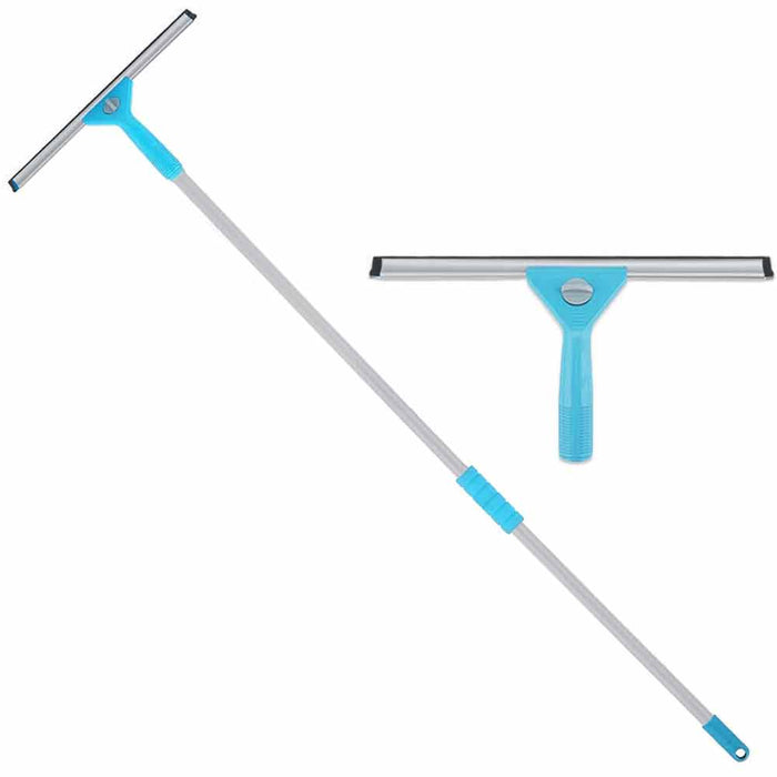 All in One Window Cleaner Multi Use Squeegee Long Handle Telescopic Sponge 53