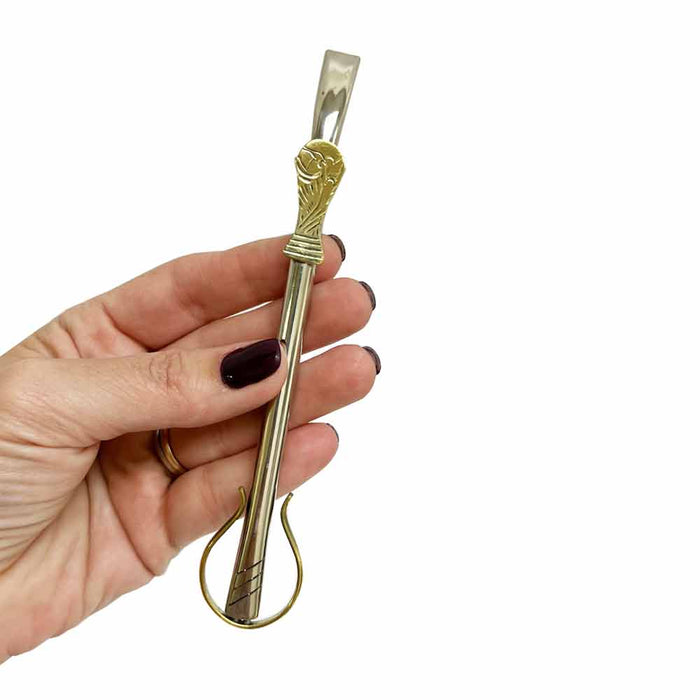 Black Ceramic Mate Gourd Argentina Alpaca Bombilla Drink Straw Messi World Cup