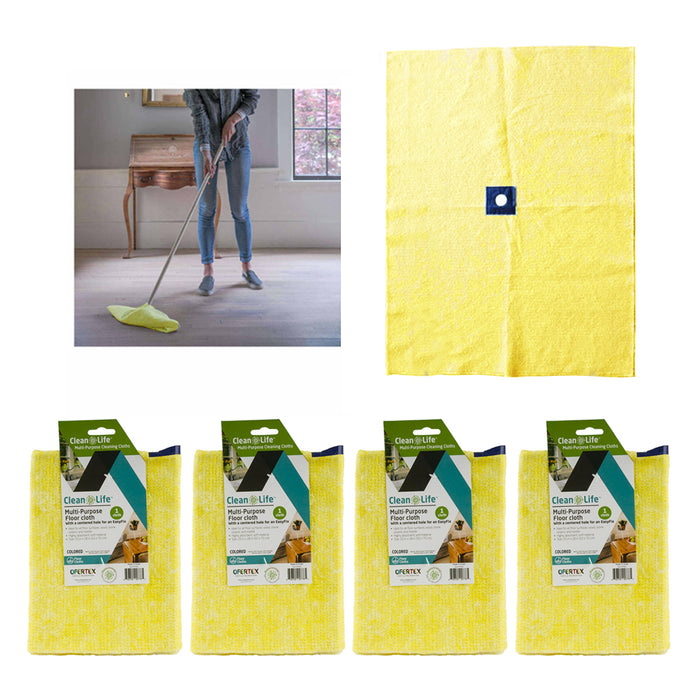 4 Pc Large Floor Cleaning Cloths Mop Broom Towel Absorbent Multipurpose Home 28"