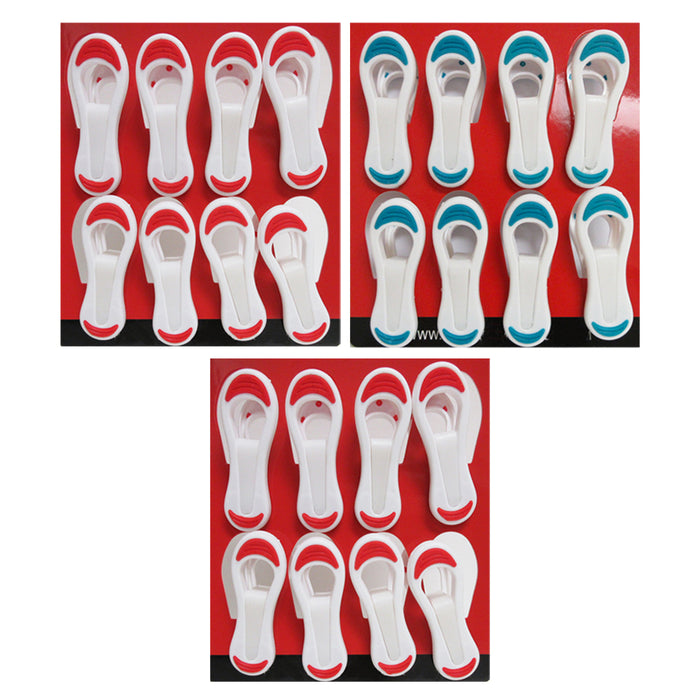 24PC Kitchen Chip Clips Snack Bag Sealing Grip Food Storage Multi Purpose Crafts