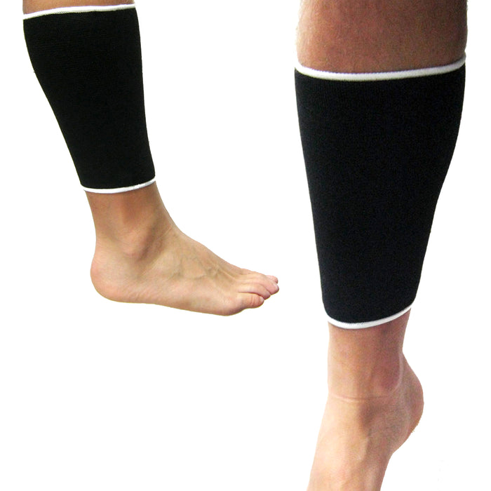DELUXE CALF SLEEVE SUPPORT COMPRESSION SOCKS WARMTH SHIN SPLINT SPORT BAND WRAP