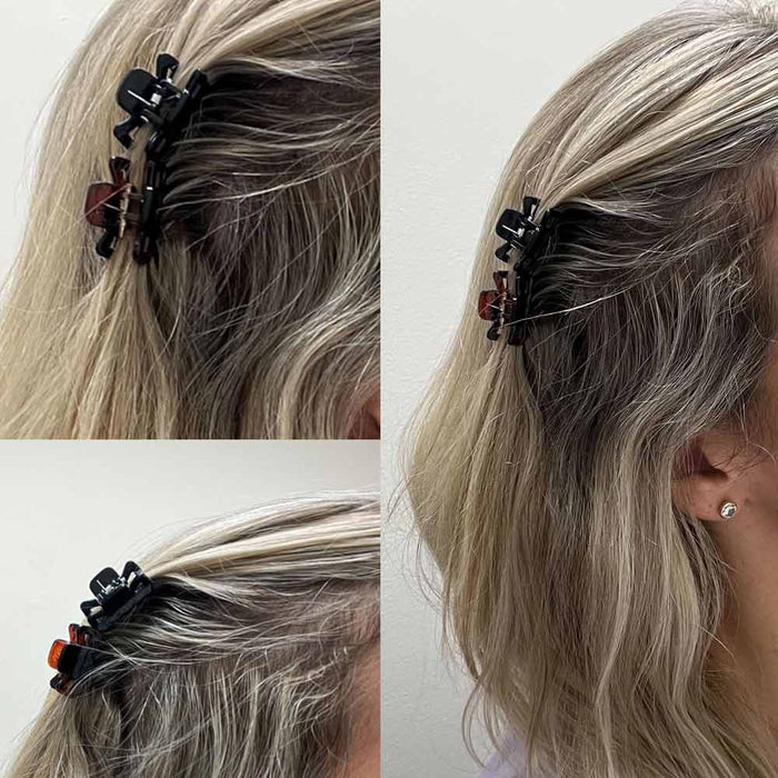 20 Pc Mini Hair Claw Clips Kids Adult Hairstyles Strong Grip Multifunction Clamp